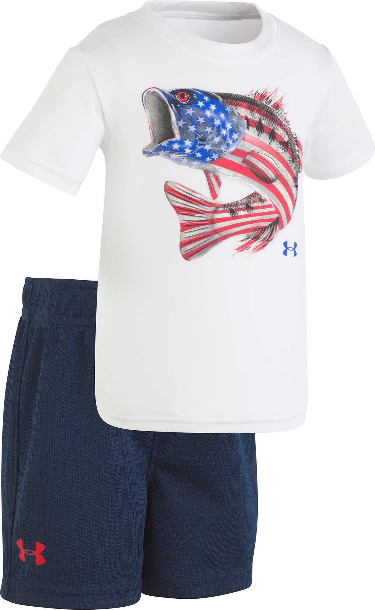 boys under armour fishing shirt